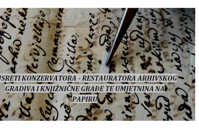 POZIV ZA SUDJELOVANJE: Susreti konzervatora - restauratora