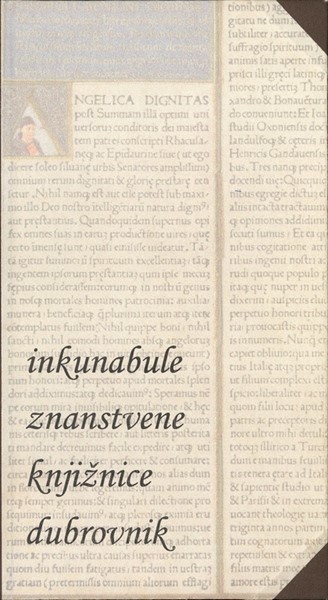 Catalogue of the Collection of Incunabula of the Dubrovnik Research Library
