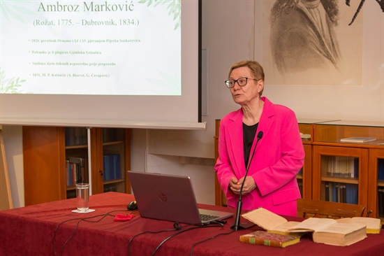 Sanja Vulić govorila o književnom jeziku fra Ambroza Markovića
