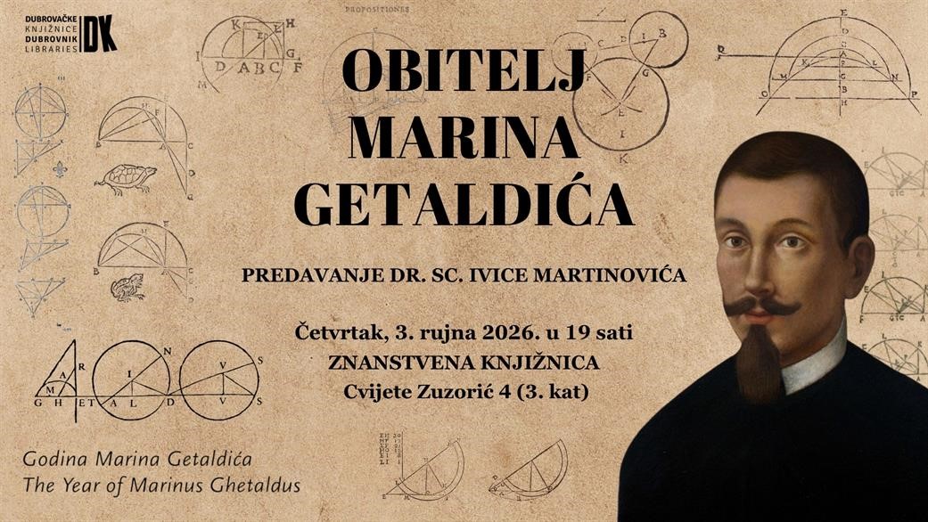 Predavanje Ivice Martinovića o obiteljskom životu Marina Getaldića