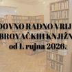 Redovno radno vrijeme za korisnike od 1. rujna 2026. godine