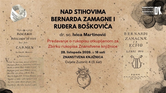 Nedavno otkupljeni rukopis Znanstvene knjižnice povezuje Zamagnu i Boškovića: Predavanje Ivice Martinovića