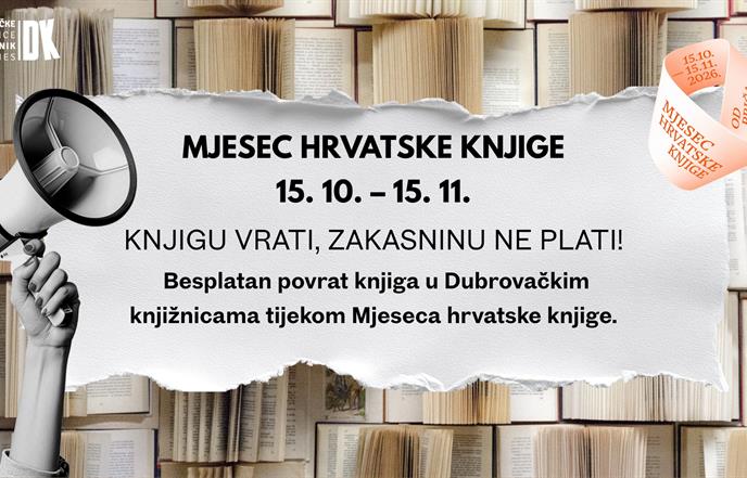 KNJIGU VRATI, ZAKASNINU NE PLATI!